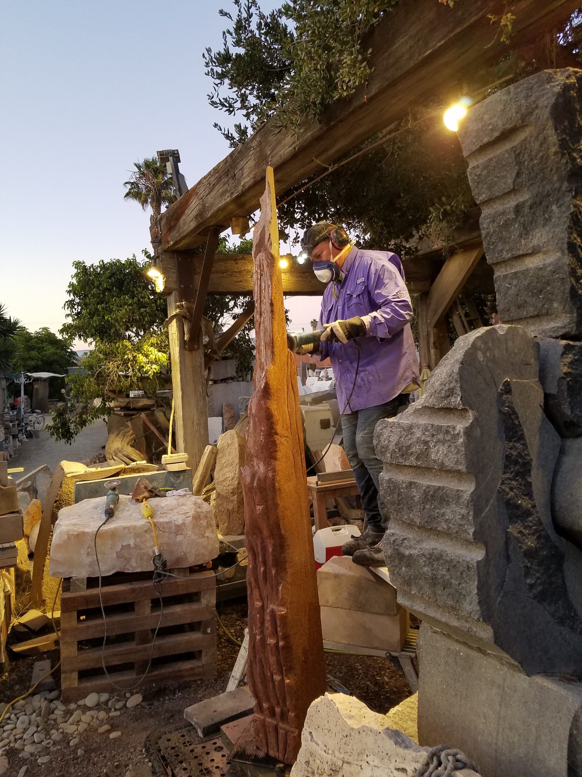 Ken working